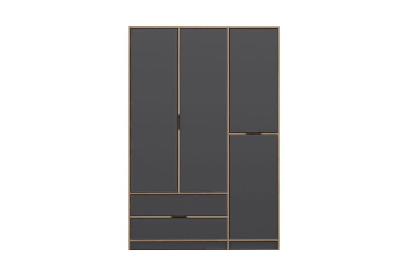 Munna Garderobe 140x208 cm - Antrasitt - Oppbevaring - Klesoppbevaring - Garderober & garderobesystem