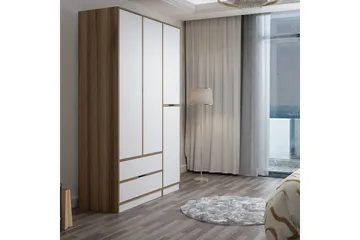 Munna Garderobe 140x208 cm - Hvit - Oppbevaring - Klesoppbevaring - Garderober & garderobesystem