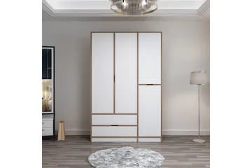Munna Garderobe 140x208 cm - Hvit - Oppbevaring - Klesoppbevaring - Garderober & garderobesystem