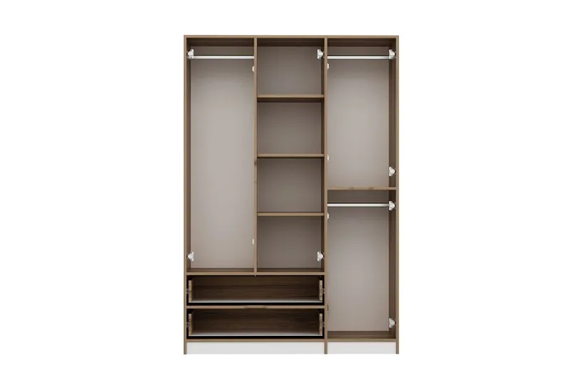 Munna Garderobe 140x208 cm - Hvit - Oppbevaring - Klesoppbevaring - Garderober & garderobesystem