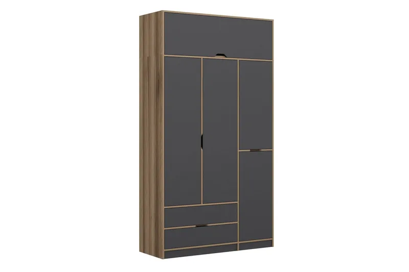 Munna Garderobe 140x253 cm, Antrasitt