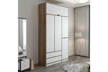Munna Garderobe 140x253 cm - Hvit - Oppbevaring - Klesoppbevaring - Garderober & garderobesystem