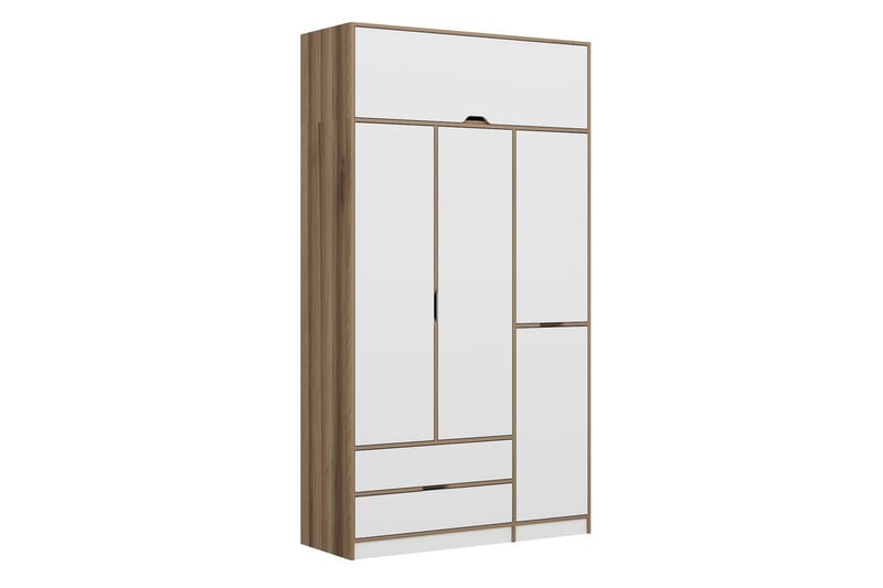 Munna Garderobe 140x253 cm - Hvit - Oppbevaring - Klesoppbevaring - Garderober & garderobesystem