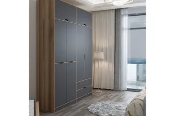 Munna Garderobe 185x253 cm - Antrasitt - Oppbevaring - Klesoppbevaring - Garderober & garderobesystem