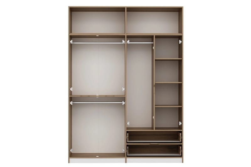 Munna Garderobe 185x253 cm - Hvit - Oppbevaring - Klesoppbevaring - Garderober & garderobesystem
