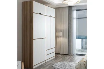 Munna Garderobe 185x253 cm - Hvit - Oppbevaring - Klesoppbevaring - Garderober & garderobesystem