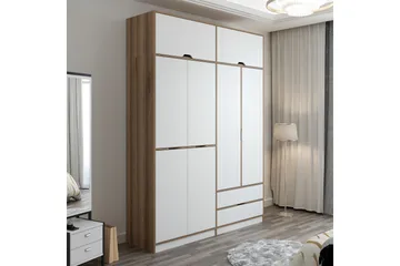 Munna Garderobe 185x253 cm - Hvit - Oppbevaring - Klesoppbevaring - Garderober & garderobesystem