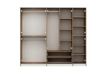 Munna Garderobe 232x208 cm - Hvit - Oppbevaring - Klesoppbevaring - Garderober & garderobesystem