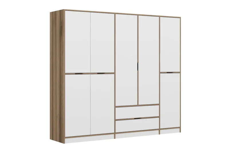 Munna Garderobe 232x208 cm - Hvit - Oppbevaring - Klesoppbevaring - Garderober & garderobesystem