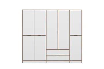 Munna Garderobe 232x208 cm - Hvit - Oppbevaring - Klesoppbevaring - Garderober & garderobesystem