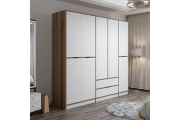 Munna Garderobe 232x208 cm - Hvit - Oppbevaring - Klesoppbevaring - Garderober & garderobesystem