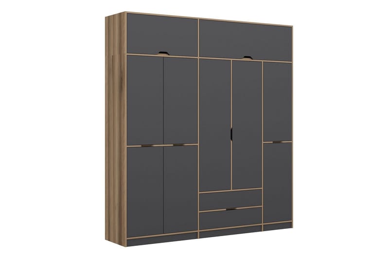 Munna Garderobe 232x253 cm, Antrasitt