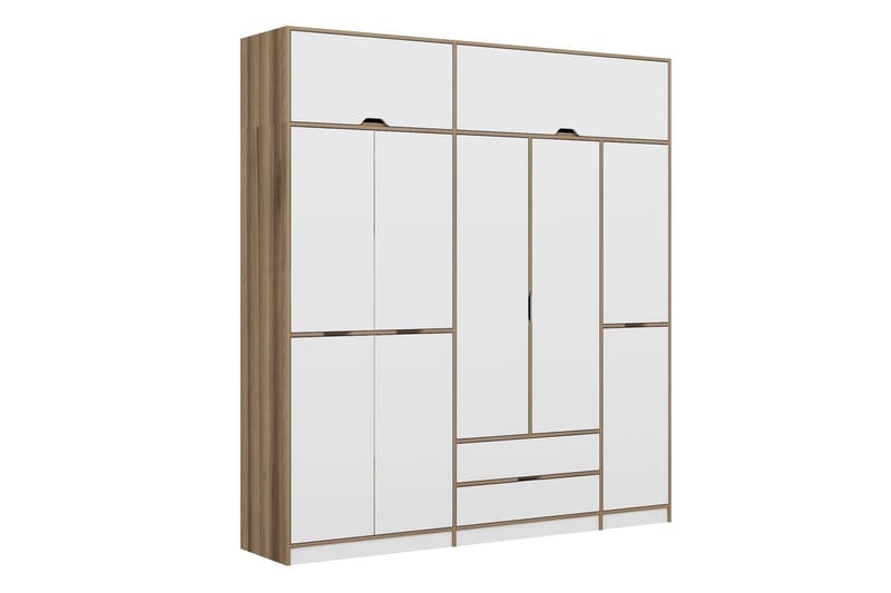 Munna Garderobe 232x253 cm - Hvit - Oppbevaring - Klesoppbevaring - Garderober & garderobesystem