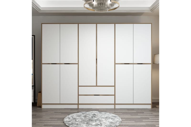 Munna Garderobe 270 cm, Hvit