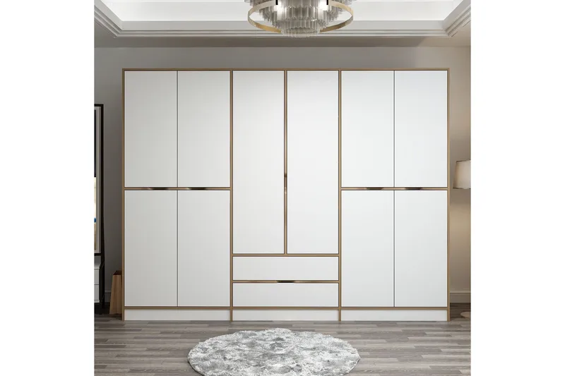 Munna Garderobe 270 cm, Hvit