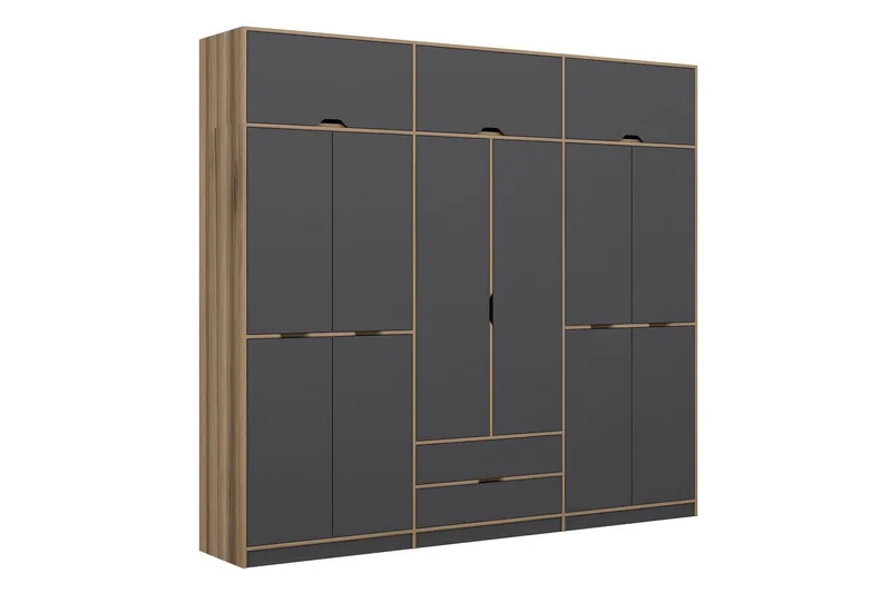 Munna Garderobe 277x253 cm, Antrasitt