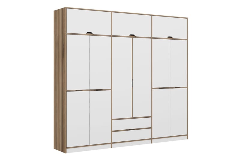 Munna Garderobe 277x253 cm - Hvit - Oppbevaring - Klesoppbevaring - Garderober & garderobesystem