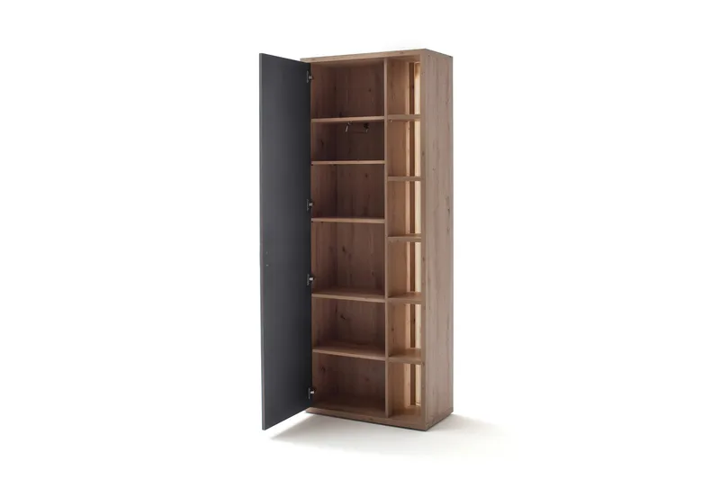 Nacimento Oppbevaringsskap 37x76 cm - Grå/Natur - Oppbevaring - Klesoppbevaring - Garderober & garderobesystem