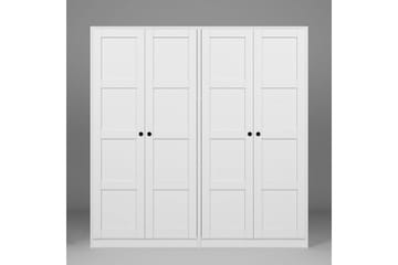 Nagouri Garderobe 188x190 cm - Hvit - Oppbevaring - Klesoppbevaring - Garderober & garderobesystem