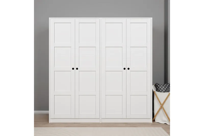 Nagouri Garderobe 188x190 cm, Hvit