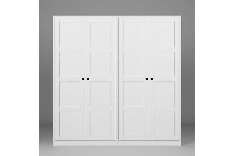 Nagouri Garderobe 188x190 cm - Hvit - Oppbevaring - Klesoppbevaring - Garderober & garderobesystem