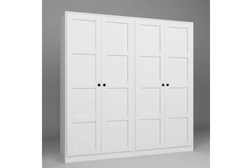 Nagouri Garderobe 188x190 cm - Hvit - Oppbevaring - Klesoppbevaring - Garderober & garderobesystem