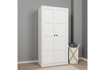 Nagouri Garderobe 94x190 cm - Hvit - Oppbevaring - Klesoppbevaring - Garderober & garderobesystem