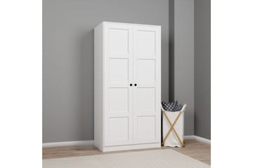 Nagouri Garderobe 94x190 cm - Hvit - Oppbevaring - Klesoppbevaring - Garderober & garderobesystem