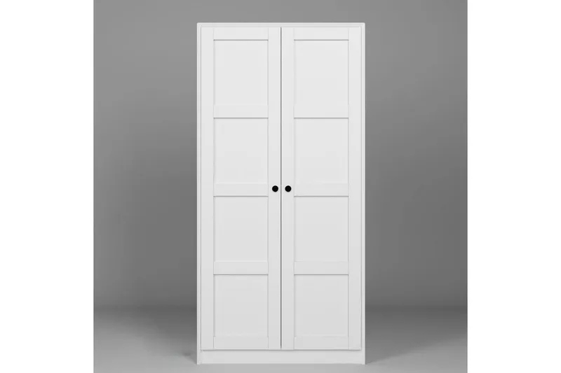 Nagouri Garderobe 94x190 cm - Hvit - Oppbevaring - Klesoppbevaring - Garderober & garderobesystem