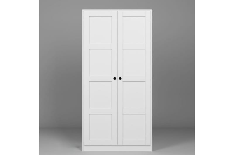 Nagouri Garderobe 94x190 cm - Hvit - Oppbevaring - Klesoppbevaring - Garderober & garderobesystem