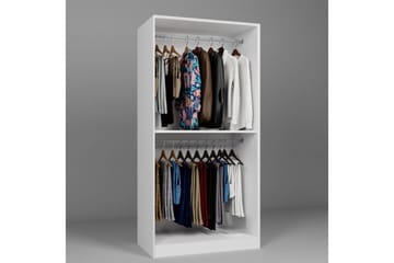Nagouri Garderobe med Skuffer 94x190 cm i Tre - Hvit - Oppbevaring - Klesoppbevaring - Garderober & garderobesystem