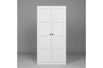 Nagouri Garderobe til Gang 94x190 cm i Malt Tre - Hvit - Oppbevaring - Klesoppbevaring - Garderober & garderobesystem