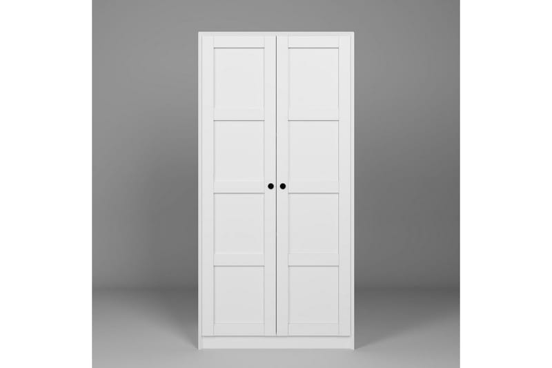 Nagouri Garderobe til Gang 94x190 cm i Malt Tre - Hvit - Oppbevaring - Klesoppbevaring - Garderober & garderobesystem