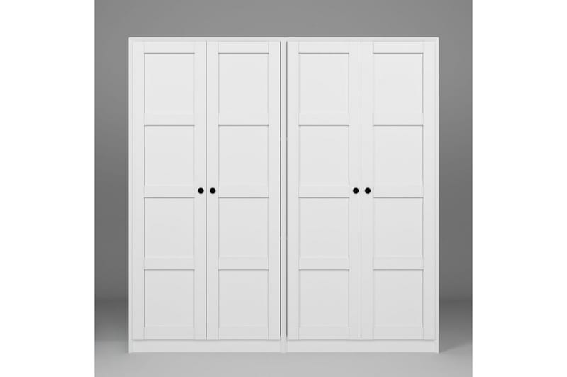 Nagouri Garderobesskåp 188x190 cm - Hvit - Oppbevaring - Klesoppbevaring - Garderober & garderobesystem - Garderobeskap & klesskap