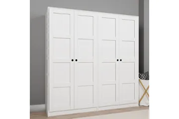 Nagouri Garderobesskåp 188x190 cm - Hvit - Oppbevaring - Klesoppbevaring - Garderober & garderobesystem - Garderobeskap & klesskap