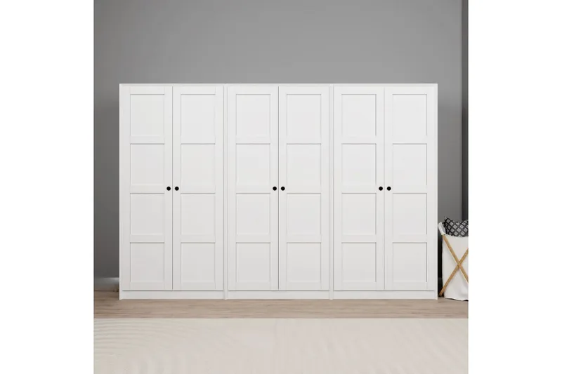 Nagouri Garderobesskåp 280x190 cm, Hvit