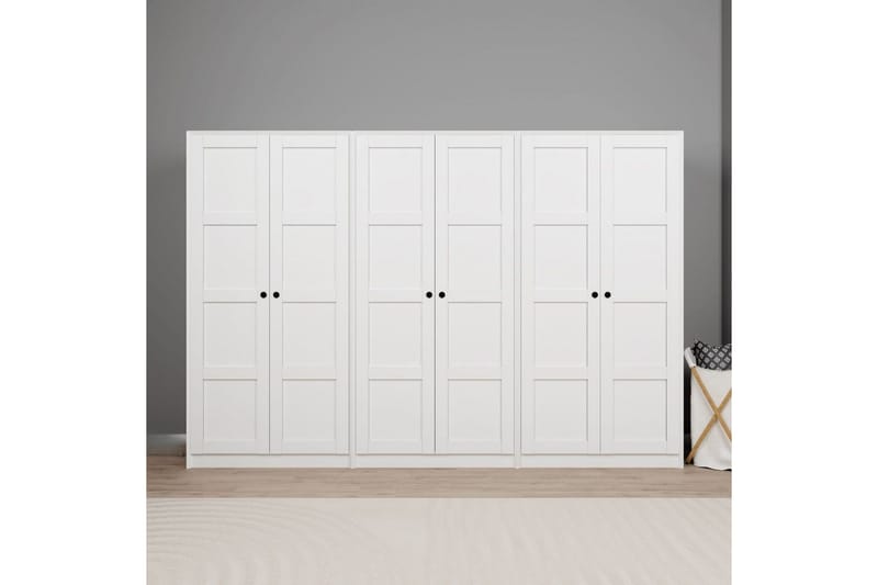 Nagouri Garderobesskåp 280x190 cm, Hvit