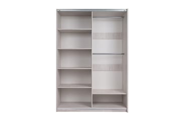 Najera Garderobe 150x68,5x215 cm - Hvit - Oppbevaring - Klesoppbevaring - Garderober & garderobesystem
