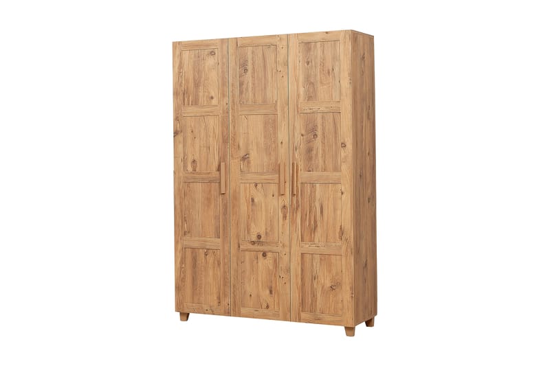 Nancey Garderobe 189 cm - Tre / Natur - Oppbevaring - Klesoppbevaring - Garderober & garderobesystem