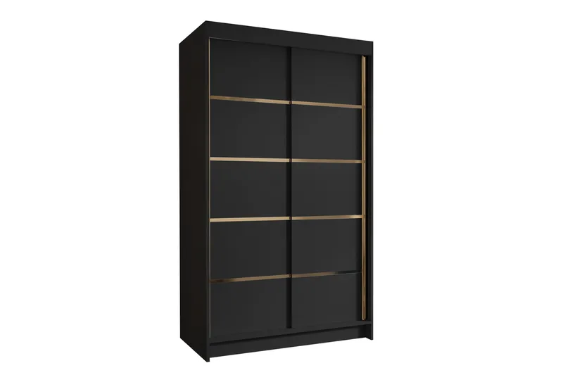 Narbonne Garderobe 100x200 cm - Svart - Oppbevaring - Klesoppbevaring - Garderober & garderobesystem