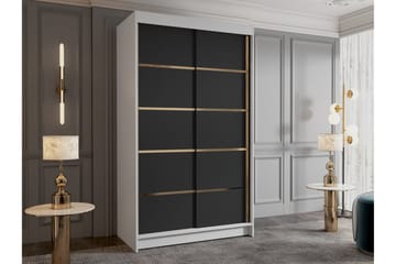 Narbonne Garderobe 100x200 cm - Svart/Hvit - Oppbevaring - Klesoppbevaring - Garderober & garderobesystem