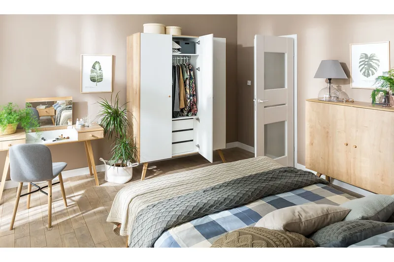 Nature Garderobe Hvit / Nature - VOX - Oppbevaring - Klesoppbevaring - Garderober & garderobesystem - Garderobeskap & klesskap