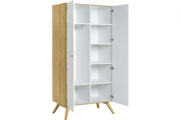Nature Garderobe Hvit/Natur - Hvit/Tre/natur - Oppbevaring - Klesoppbevaring - Garderober & garderobesystem - Garderobeskap & klesskap