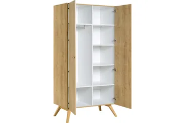 Nature Garderobe Hvit/Natur - Natur - Oppbevaring - Klesoppbevaring - Garderober & garderobesystem - Garderobeskap & klesskap