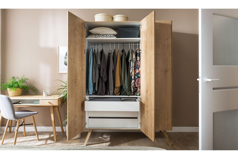 Nature Garderobe Natur / Hvit - VOX - Oppbevaring - Klesoppbevaring - Garderober & garderobesystem - Garderobeskap & klesskap