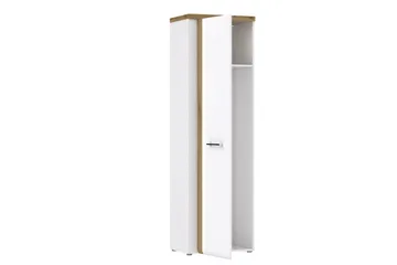 Nessebar Garderobe 44x61 cm - Hvit/Brun - Oppbevaring - Klesoppbevaring - Garderober & garderobesystem