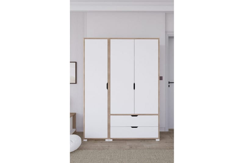 Nordhs Garderobesskåp 130x183 cm, Valnøtt