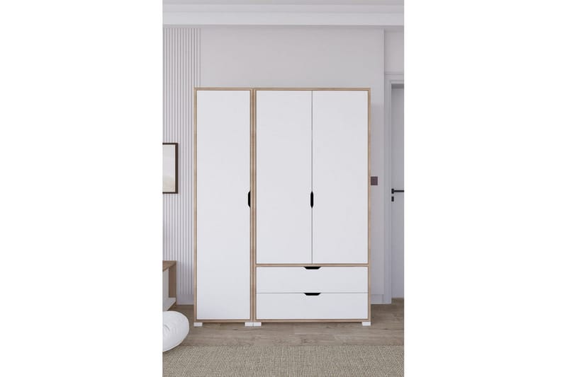 Nordhs Garderobesskåp 130x183 cm, Valnøtt