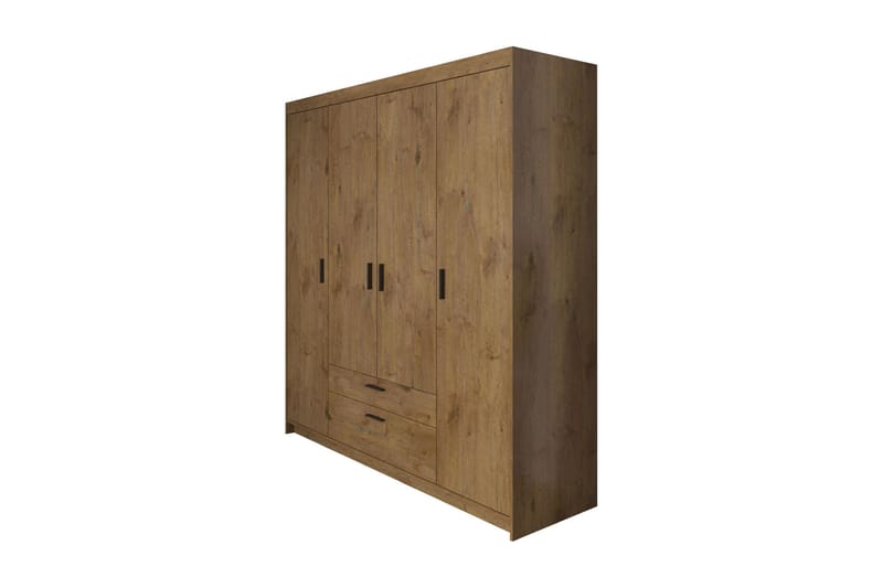 Norrbyn Garderob 53x190x176,3 cm - Natur - Oppbevaring - Klesoppbevaring - Garderober & garderobesystem
