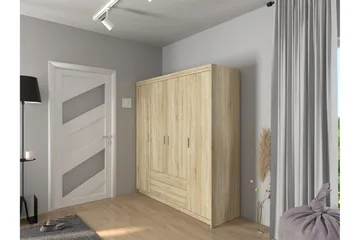 Norrbyn Garderob 53x190x176,3 cm - Sonomaeik - Oppbevaring - Klesoppbevaring - Garderober & garderobesystem